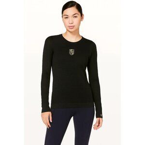 Lululemon Breeze By Long Sleeve Squad Black VGK Vegas Golden Knights Size 6